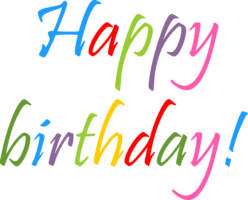 Birthday inscription