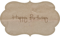 Happy Birthday tag