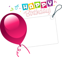 Happy birthday stickers