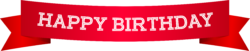 Happy birthday text, png