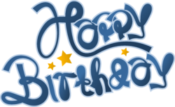 Happy birthday logo