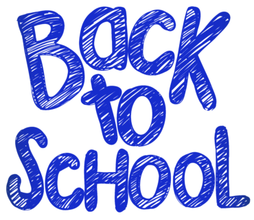 Back to school inscription, png