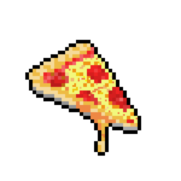 Pixel slice of pizza
