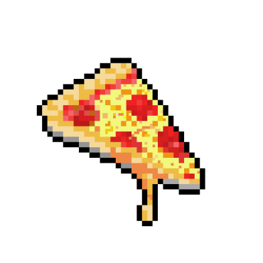 Pixel slice of pizza