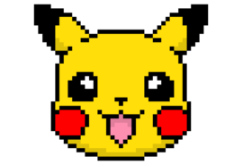 Pixel Pikachu, png
