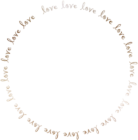 Round frame about love
