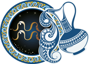 Zodiac sign Aquarius, PNG