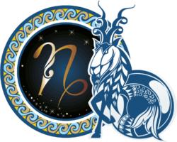 Zodiac sign Capricorn, PNG
