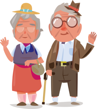 Download PNG Grandfather and grandmother - Free Transparent PNG