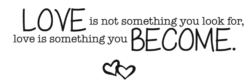 The inscription about love