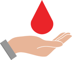 A drop of blood in your hand