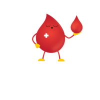 Blood donation, a drop of blood