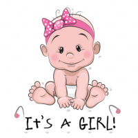 A newborn girl