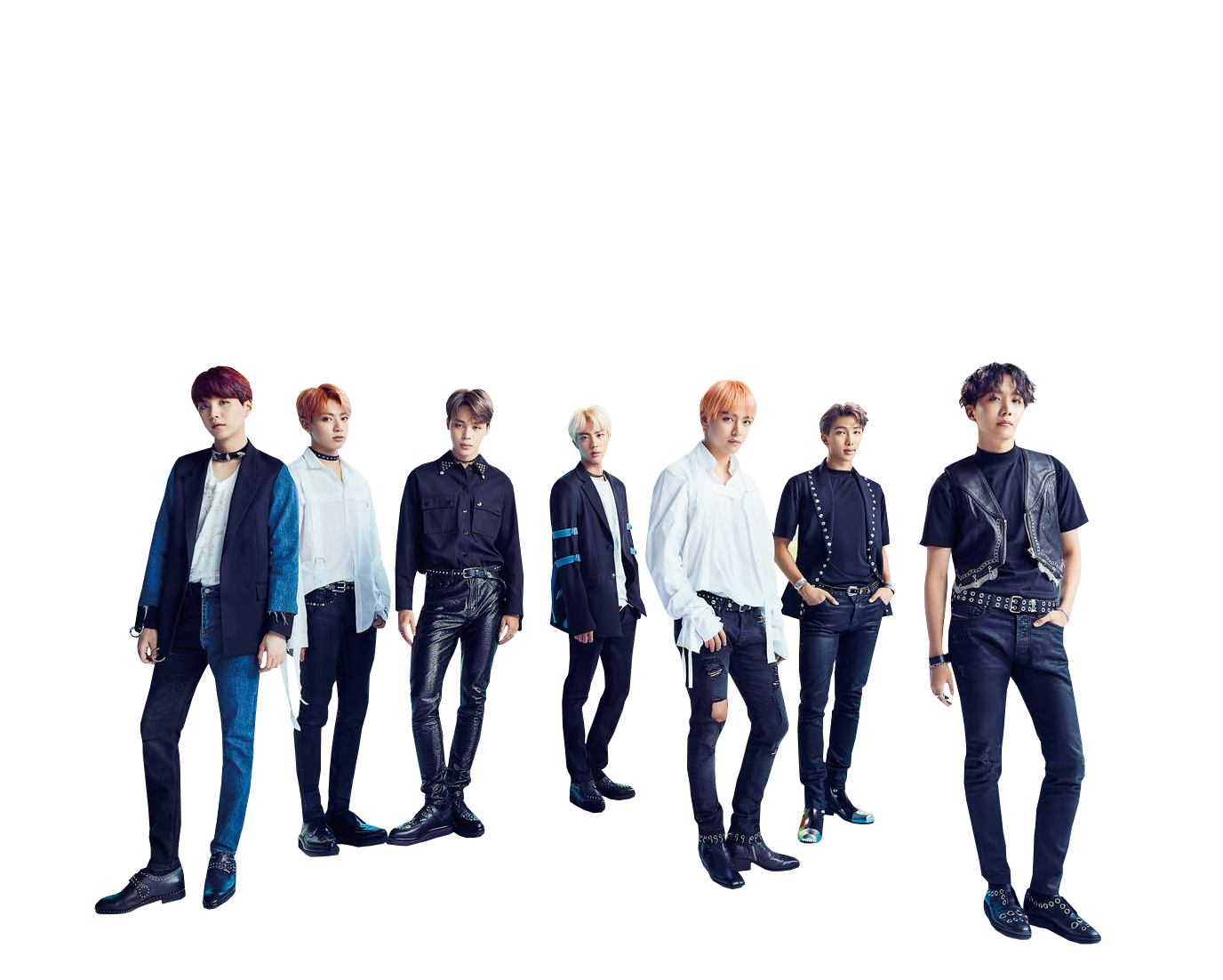 Download PNG BTS Group in full growth Free Transparent PNG