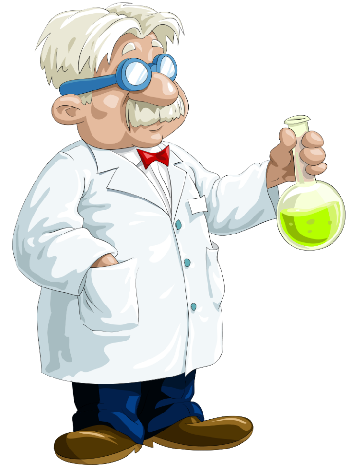 Download PNG Cartoon scientist chemist - Free Transparent PNG