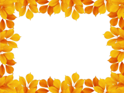 Autumn frame, png, photo