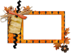Decorative autumn frame