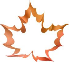 Maple leaf photo frame, png, photo