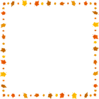 Autumn frame, png, photo