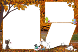 Autumn frames for photoshop