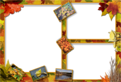 Beautiful autumn frame