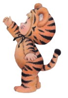 The tiger cub is a child