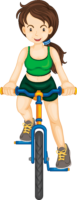 Child on a bicycle vector