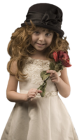 Girl with flowers