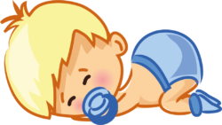 The baby is sleeping
