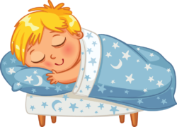 The baby is sleeping