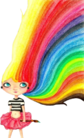 Rainbow girl