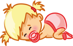 The baby is sleeping