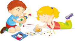 Children draw