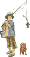 The fisherman boy