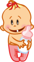 Baby, baby with a bottle