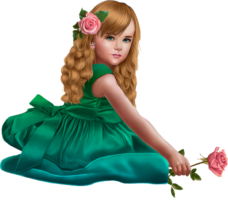 Beautiful girl clipart