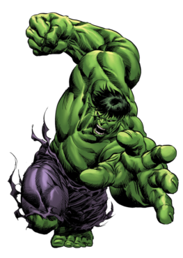 The Hulk is a superhero, Marvel