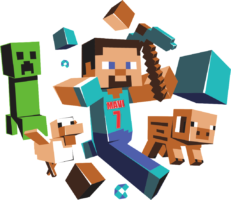 Minecraft, heroes, png