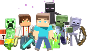 Heroes of the minecraft game