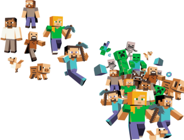 Minecraft, png, heroes