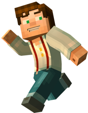 Characters in minecraft, png
