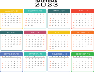 Calendar design 2023