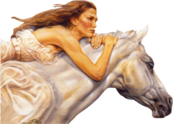 Girl and horse