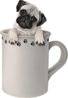 Pug in a mug