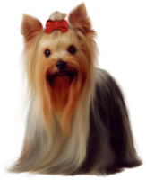 Yorkshire Terrier dog girl