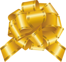 Golden Gift Bow