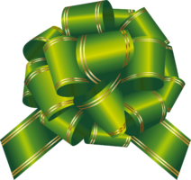 Green Gift Bow