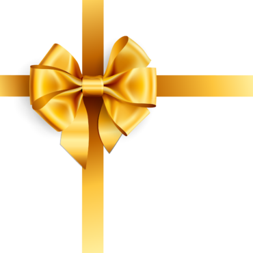 Gift certificate with a bow