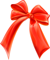 Red ribbon bow