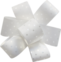 White ribbon bow